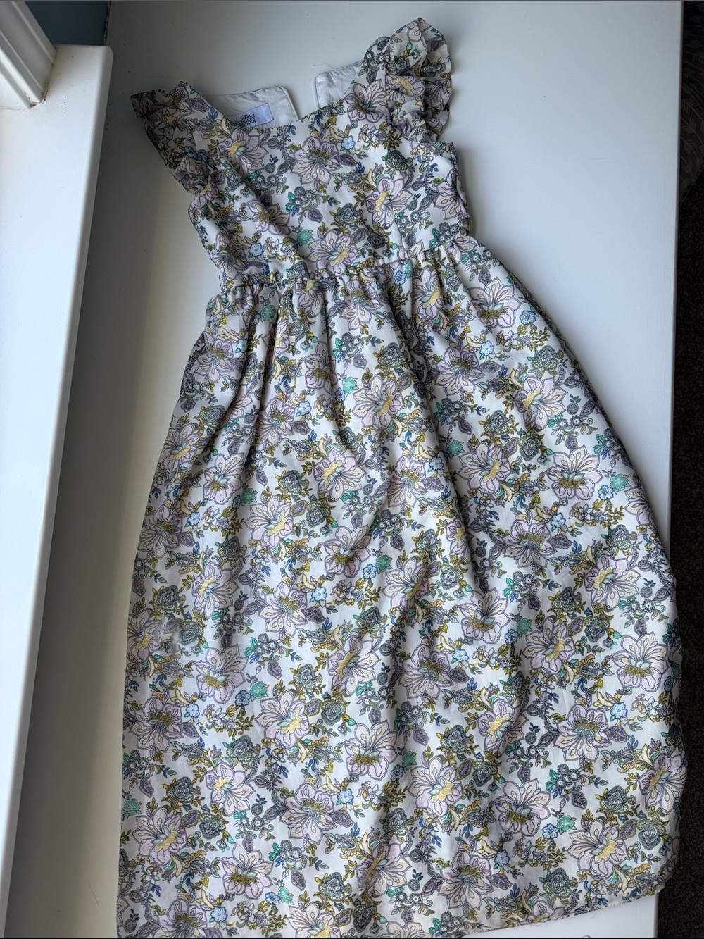 Belle Badgley Mischka floral maxi dress *damaged* sale size 7